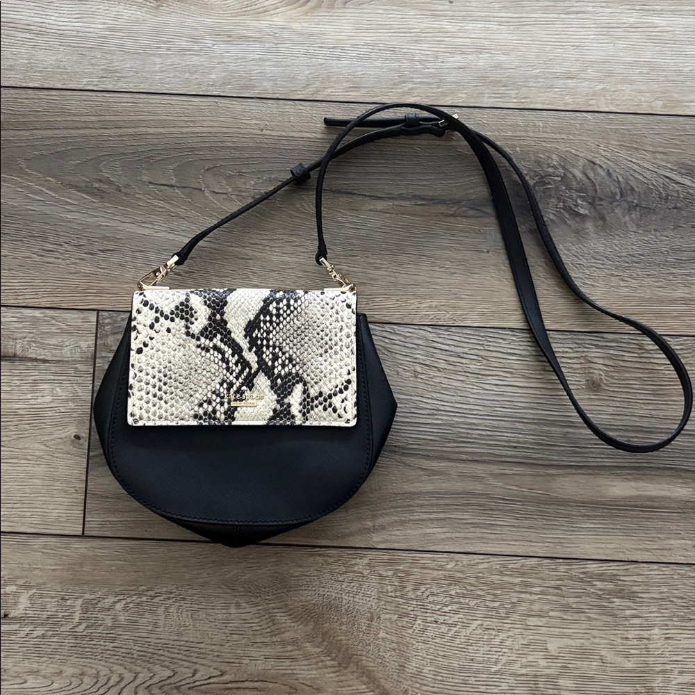 Kate Spade crossbody bag with snake skin detail